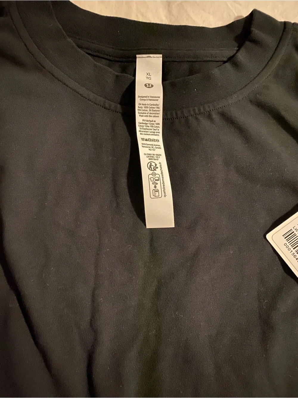 lululemon athletica Black Sleeveless Crew Tank